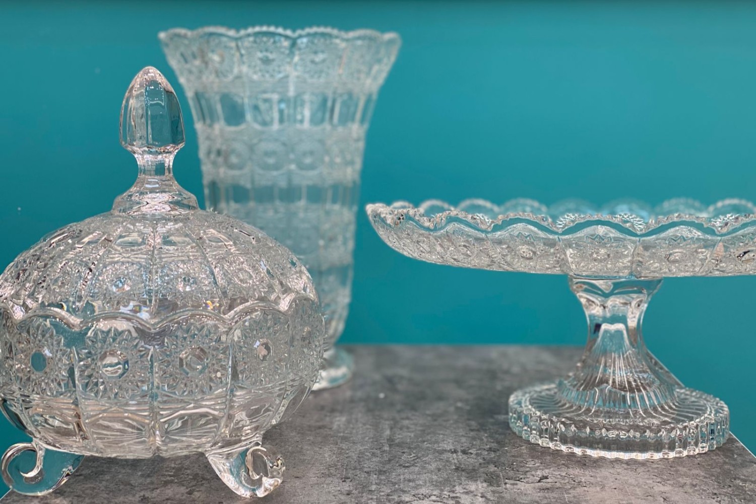 Crystal set 3 pieces