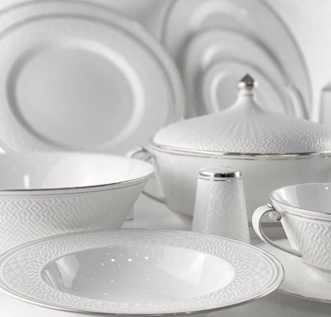 D'ORO sofra set Silver 62 pieces