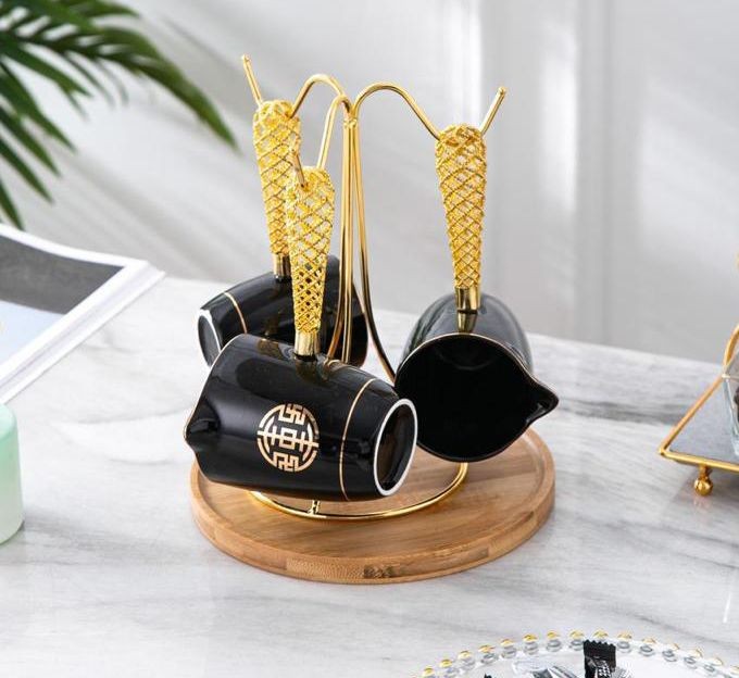 Porcelain coffee pots with stand