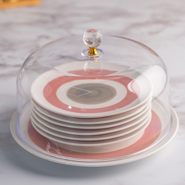 The Cake Trio cake set Pink 8 pieces