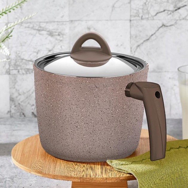 Papilla Granite Milk Pot 1 Piece With Cover