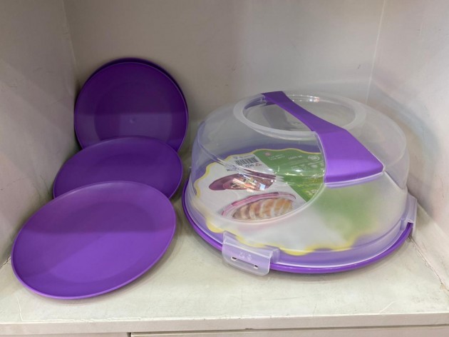 Cake Box Set 6 Pieces Plastic